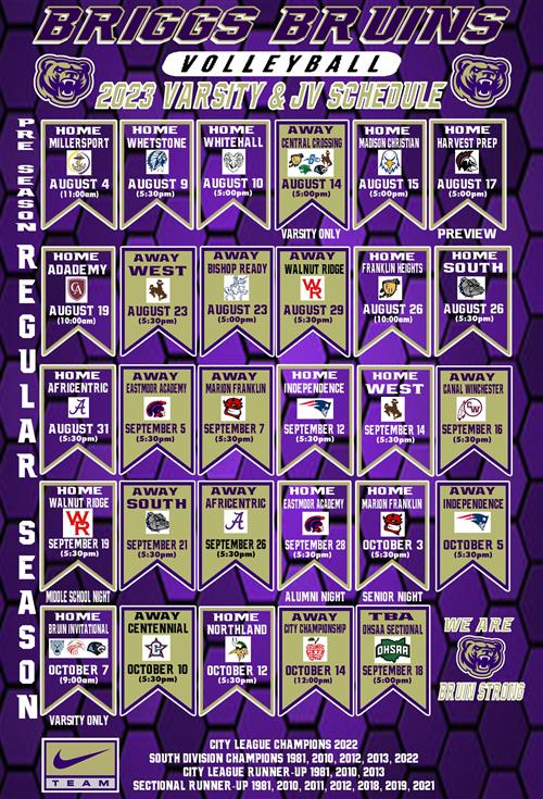23 V JV Schedule